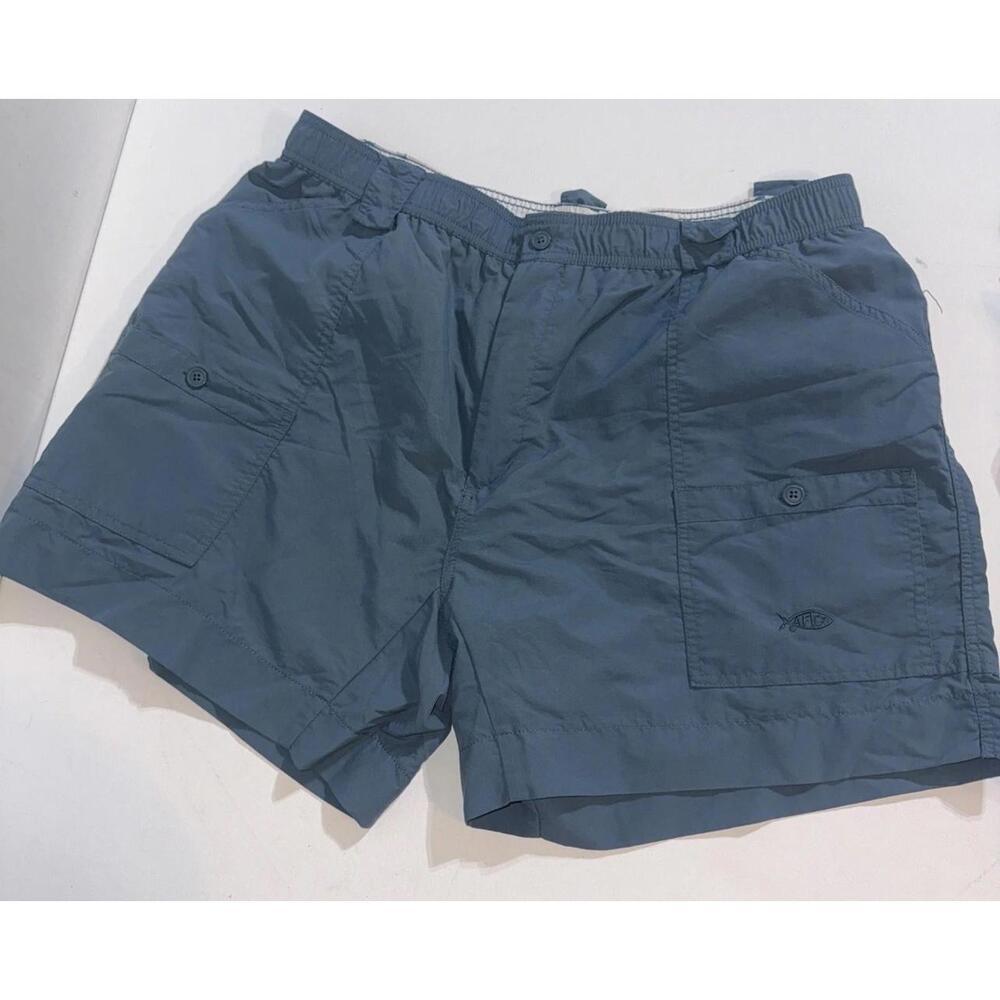 AFTCO Blue Green Active Gorpcore Outdoor Hunting Hiking Cargo Fishing Shorts 42